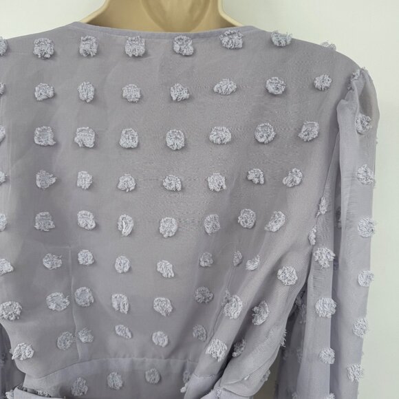 Altar'd State Top blouse Uo Altard State Floral Knit Crop Top lavender lilac pur - Picture 7 of 13